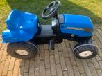 New Holland blauwe tractor met trappers, Kinderen en Baby's, Ophalen, Gebruikt, Trapvoertuig