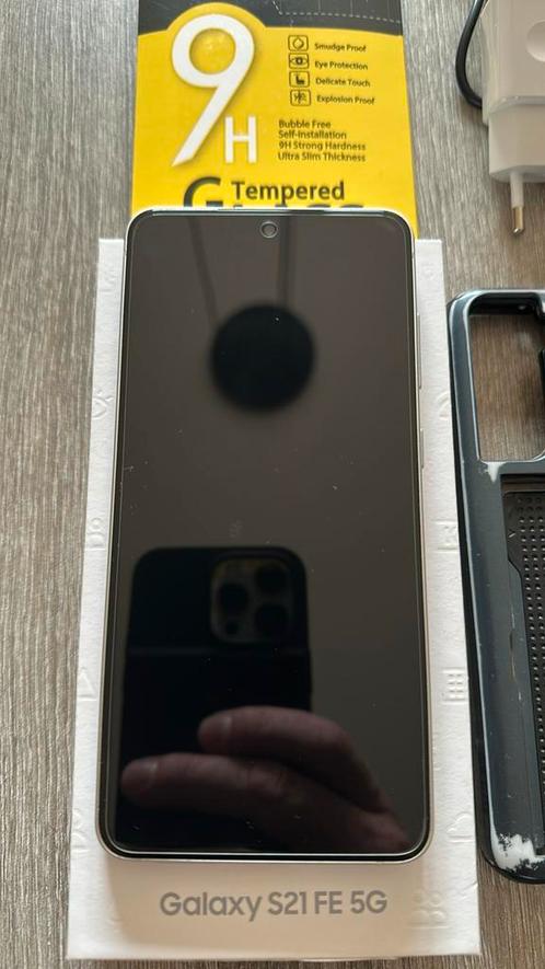 Samung s21fe compleet met doos en accessoires, Telecommunicatie, Mobiele telefoons | Samsung, Gebruikt, Galaxy S21, 128 GB, Android OS