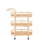 URGENT : NEUF Maisons du Monde desserte / chariot  en rotin, Ophalen, Nieuw