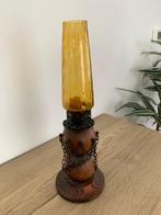Vintage kaarslampje, Huis en Inrichting, Lampen | Kroonluchters, Ophalen of Verzenden, Gebruikt, Glas