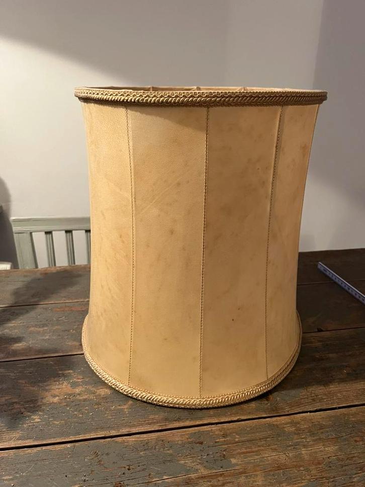 VINTAGE LAMPENKAP FRAME GOEDE STAAT, Huis en Inrichting, Lampen | Lampenkappen, Gebruikt, 25 tot 50 cm, Rond, Beige, Ophalen of Verzenden