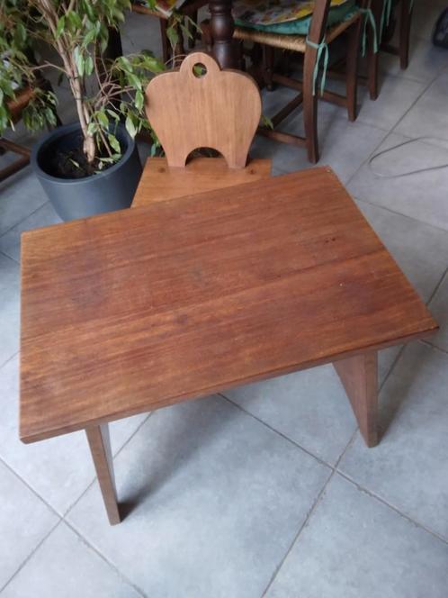 Authentieke teakset voor kinderen, Kinderen en Baby's, Kinderkamer | Tafels en Stoelen, Zo goed als nieuw, Ophalen
