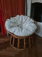 Rieten papasan, Huis en Inrichting, Ophalen, Gebruikt, Eenpersoons, 100 tot 125 cm