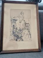 Isidore van mens, Antiek en Kunst, Kunst | Etsen en Gravures, Ophalen of Verzenden