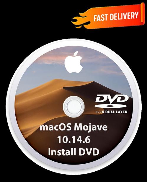 Installeer macOS Mojave 10.14.6 via DVD zonder USB OSX OS X, Computers en Software, Besturingssoftware, Nieuw, MacOS, Verzenden