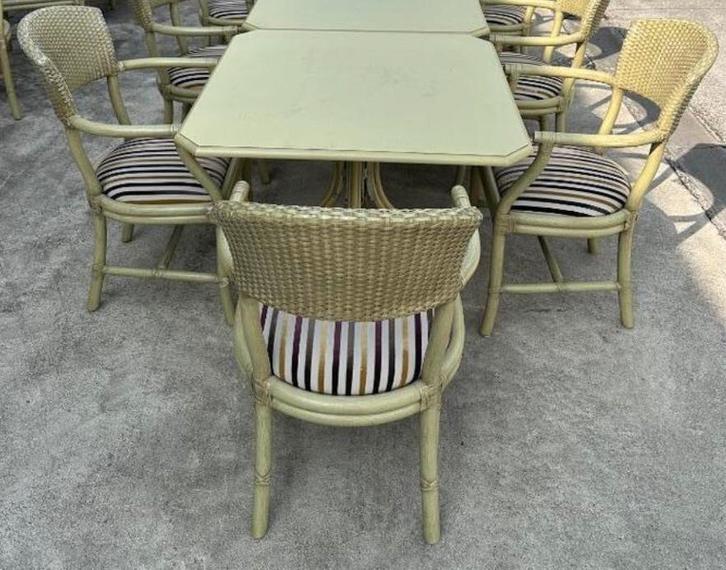 Set van 1 tafel en 4 bistrostoelen, Maison & Meubles, Tables | Tables à manger, Comme neuf, Enlèvement