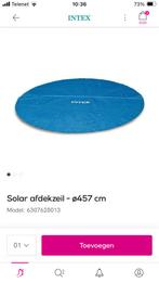 Rond Solar afdekzeil 457 cm Intex, Tuin en Terras, Ophalen, Gebruikt, Afdekzeil