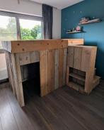 Steigerhouten hoogslaper, Kinderen en Baby's, Kinderkamer | Stapelbedden en Hoogslapers, Ophalen, Zo goed als nieuw, Hoogslaper