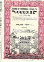 Sobédise - 1939, Timbres & Monnaies, Actions & Titres, 1920 à 1950, Action, Enlèvement ou Envoi
