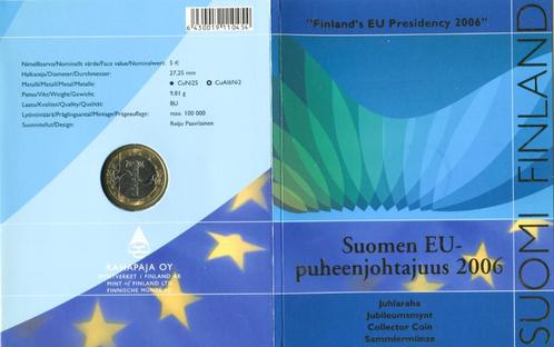 Finland 5 euro Voorzitterschap van de Europese Unie 2006, Postzegels en Munten, Munten | Europa | Euromunten, Setje, 5 euro, Finland