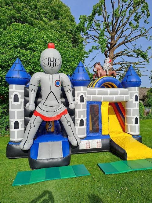 Springkasteel ridder te huur! Weekendprijs!, Hobby en Vrije tijd, Feestartikelen | Verhuur, Gebruikt, Ophalen of Verzenden