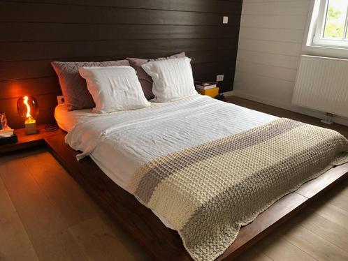 Bedframe Japanse futon, Huis en Inrichting, Slaapkamer | Bedden, Gebruikt, Tweepersoons, 160 cm, 200 cm, Hout, Bruin, Ophalen