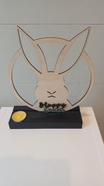 Lapin de Pâques en bois sur pied « Joyeuses Pâques » dernièr, Enlèvement ou Envoi, Comme neuf