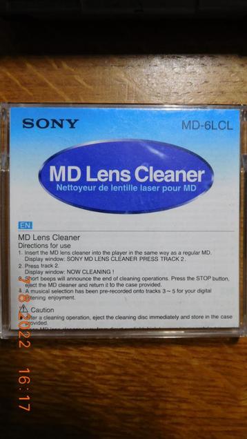 Originele Sony MD-6LCL laserkopreiniger voor regi