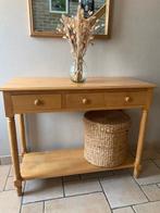 Massief houten sidetable, Huis en Inrichting, Ophalen, Gebruikt, 100 tot 150 cm, Landelijk