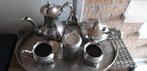 Theepotset zilver op Platteau, Ophalen, Zilver