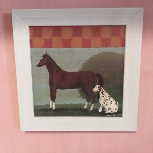 Cadres déco cheval + chien, Huis en Inrichting, Woonaccessoires | Wanddecoraties, Zo goed als nieuw, Ophalen of Verzenden