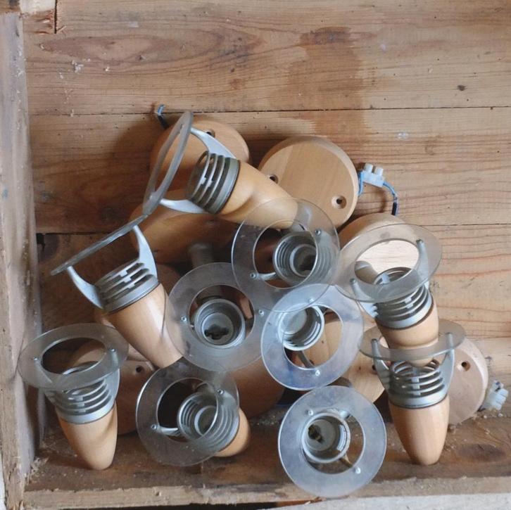 Appliques murales Massive, Maison & Meubles, Lampes | Appliques, Comme neuf, Bois, Synthétique, Enlèvement ou Envoi