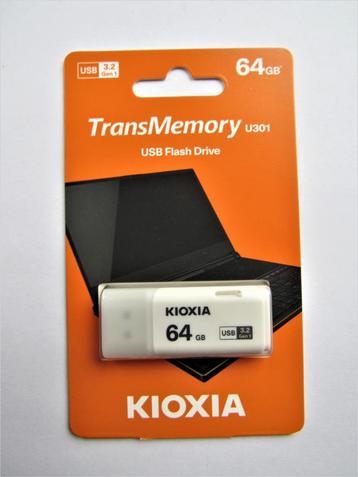 Kioxia (Toshiba) TransMemory USB 3.2 stick 64GB nieuw beschikbaar voor biedingen