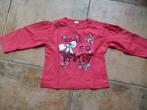 Roosrode longsleeve met leuk opschrift, maat 80, Kinderen en Baby's, Babykleding | Maat 80, Ophalen of Verzenden, Gebruikt