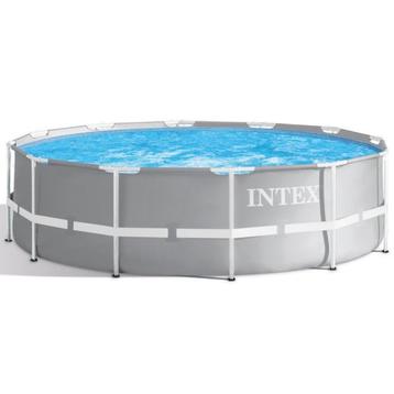 Intex zwembad met filter en warmtepomp, Tuin en Terras, Ophalen, Gebruikt, 80 tot 120 cm, Rond