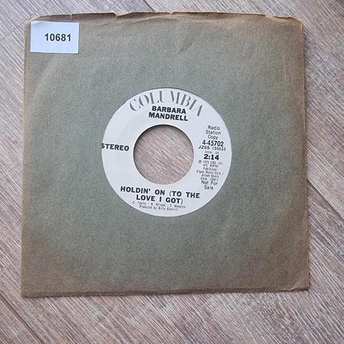 7" Barbara Mandrell - Holdin' on (radio station copy), Cd's en Dvd's, Vinyl Singles, Gebruikt, Single, Country en Western, 7 inch