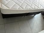 Boxspring, Huis en Inrichting, Slaapkamer | Boxsprings, Ophalen, Zwart, Tweepersoons, Zo goed als nieuw