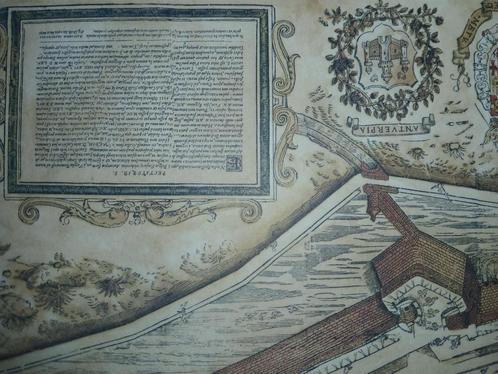 STADSKAART + Boek,Antwerpen .+ Virgilius BONONIENSIS 1565, Boeken, Atlassen en Landkaarten, Zo goed als nieuw, Overige typen, Overige gebieden