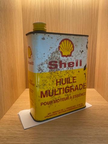 Bidon d'huile Vintage Shell 