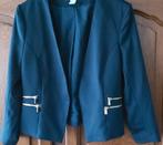 Donkerblauwe korte blazer H&M mt.44, Kleding | Dames, Jasjes, Kostuums en Pakken, Jasje, Blauw, Maat 42/44 (L), H&M