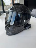 Scorpion exo-r1 forced carbon M + cardo packtalk edge, Motoren, Kleding | Motorhelmen, Overige merken, M, Dames, Ophalen of Verzenden