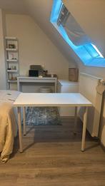 Wit Bureau zonder lade, Huis en Inrichting, Bureaus, Ophalen, Zo goed als nieuw, Bureau