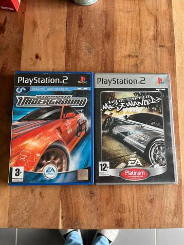 Need for speed Underground & Most wanted for PS2 Bundle Lot