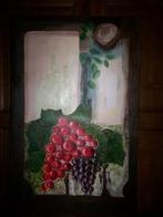 2 peintures nature morte raisins, Ophalen