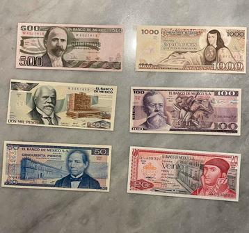 Lotbankbiljetten - Mexico - UNC - verschillende datums