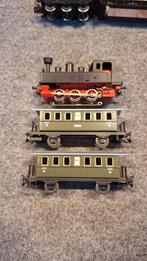 marklin analoge stoomloc met 2 passagiersrijtuigen, Hobby en Vrije tijd, Ophalen, Wisselstroom, Analoog, Märklin