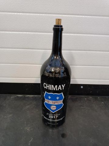 Decoratieve 3 literfles Chimay 2017. Leeg!  beschikbaar voor biedingen