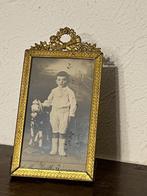 Petit cadre empire, laiton, vers 1900, Antiquités & Art, Enlèvement