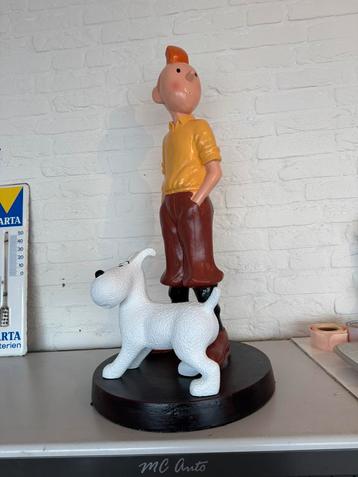 Bobby avec la statue de Tintin, Enlèvement, Tintin, Comme neuf, Statue ou Figurine