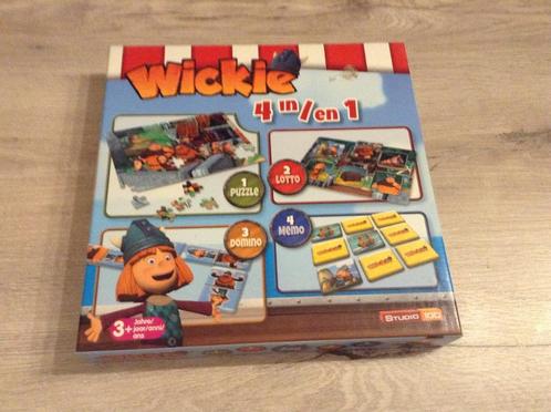 Studio 100 Wickie de viking 4 in 1 speeldoos, Kinderen en Baby's, Speelgoed | Educatief en Creatief, Zo goed als nieuw, Puzzelen