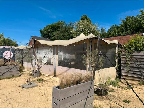 Strechtent + vloer + 4 zeilen, Tuin en Terras, Partytenten, Ophalen
