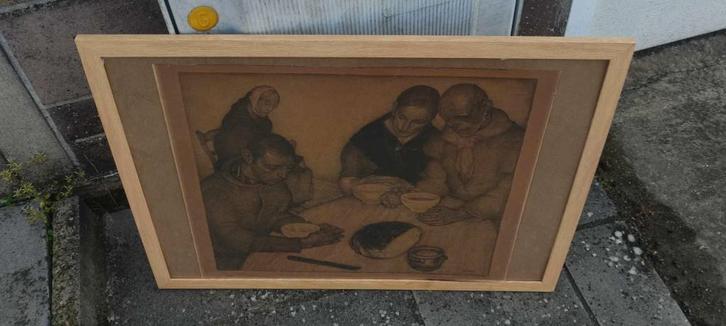 Lithographie signe Anto carte, Antiquités & Art, Art | Lithographies & Sérigraphies, Enlèvement ou Envoi