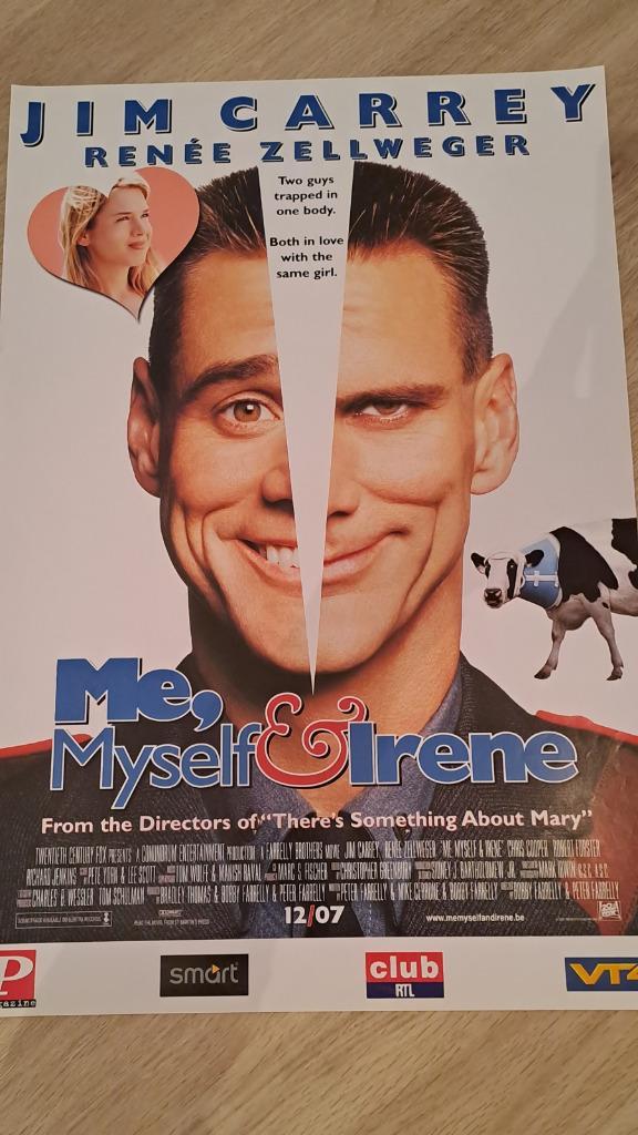 Affiche Fous d'Irène, Verzamelen, Posters, Zo goed als nieuw, Film en Tv, A1 t/m A3, Rechthoekig Staand, Ophalen of Verzenden