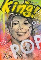 Peinture de Michael Jackson par Alvin Silvrants 2024, Enlèvement ou Envoi, Neuf, Affiche, Œuvre d'art ou Peinture, Signé