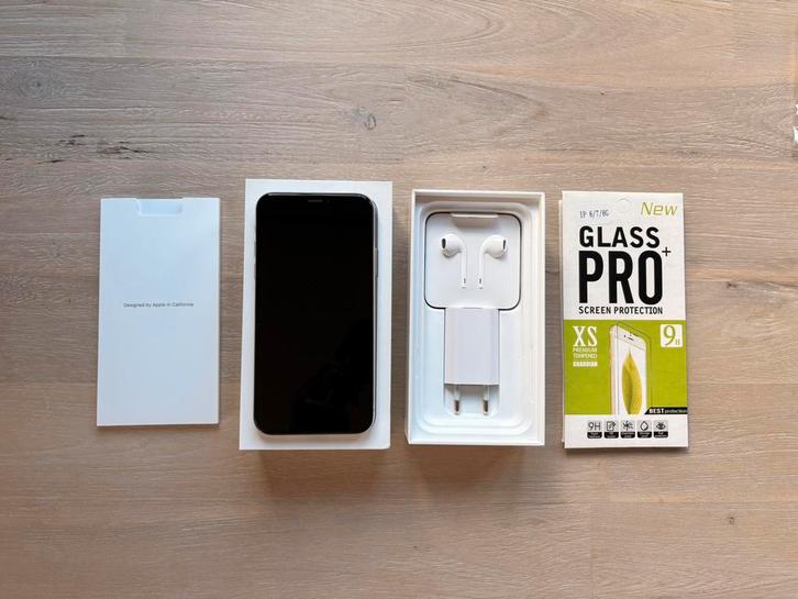 Apple iPhone XS in doos + 2 schermprotectors + toebehoren, Telecommunicatie, Mobiele telefoons | Apple iPhone, Gebruikt, 64 GB