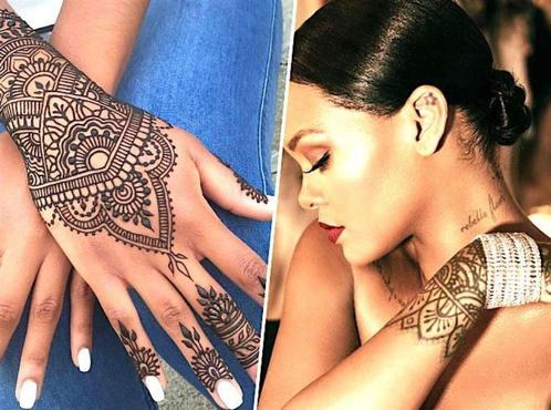 Tatouage au HENNE NATUREL NO CHIMIC NO PPD, Handtassen en Accessoires, Uiterlijk | Cosmetica en Make-up, Nieuw, Ophalen of Verzenden