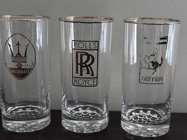 Vintage longdrinkglazen Aral, Verzamelen, Glas en Drinkglazen, Gebruikt, Overige typen, Ophalen of Verzenden