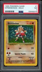 Hitmonchan Holo PSA 7 - 7/102 - Base Set 1999, Verzenden, Zo goed als nieuw, Losse kaart, Foil