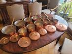 Grand lot de casseroles en cuivre vintage Tagus Chef, Enlèvement