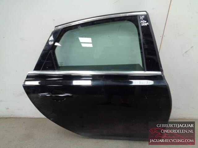Deur rechts achter zwart Jaguar XF New shape 2015 en jonger, Auto-onderdelen, Carrosserie, Deur, Jaguar, Achter, Rechts, Gebruikt
